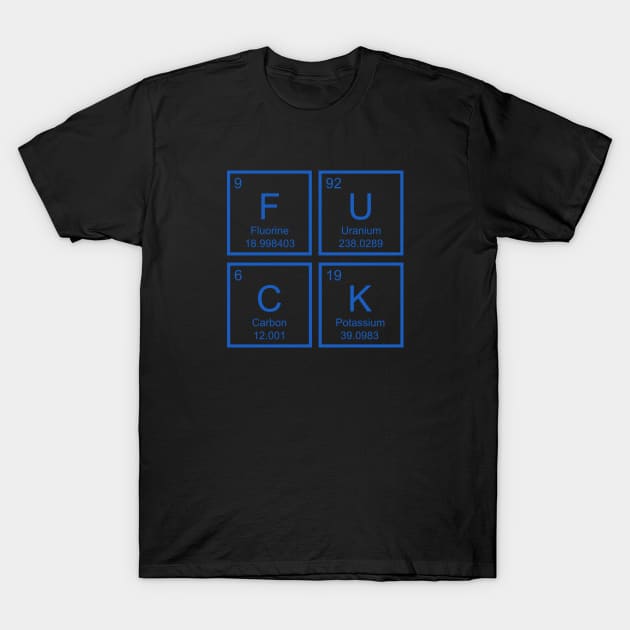 Periodic Table - Blue T-Shirt by CampaignMania